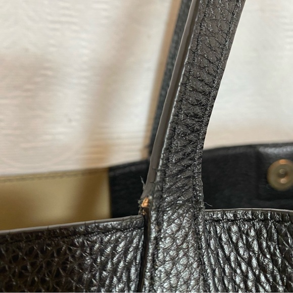 Tory Burch black pebbled leather shopper - Picture 3 of 13